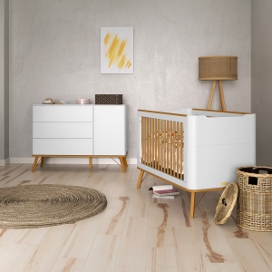 Cômoda Albi Branco Soft/Eco Wood Matic Móveis Infantis