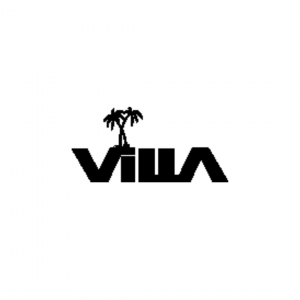 Camiseta VILLA Mini Logo Coqueiro Coleção Verão 2024 Masculina Preta