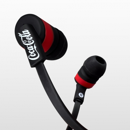 Easy Earphone Coca-Cola - Fone de ouvido intra-auricular com microfone - Preto