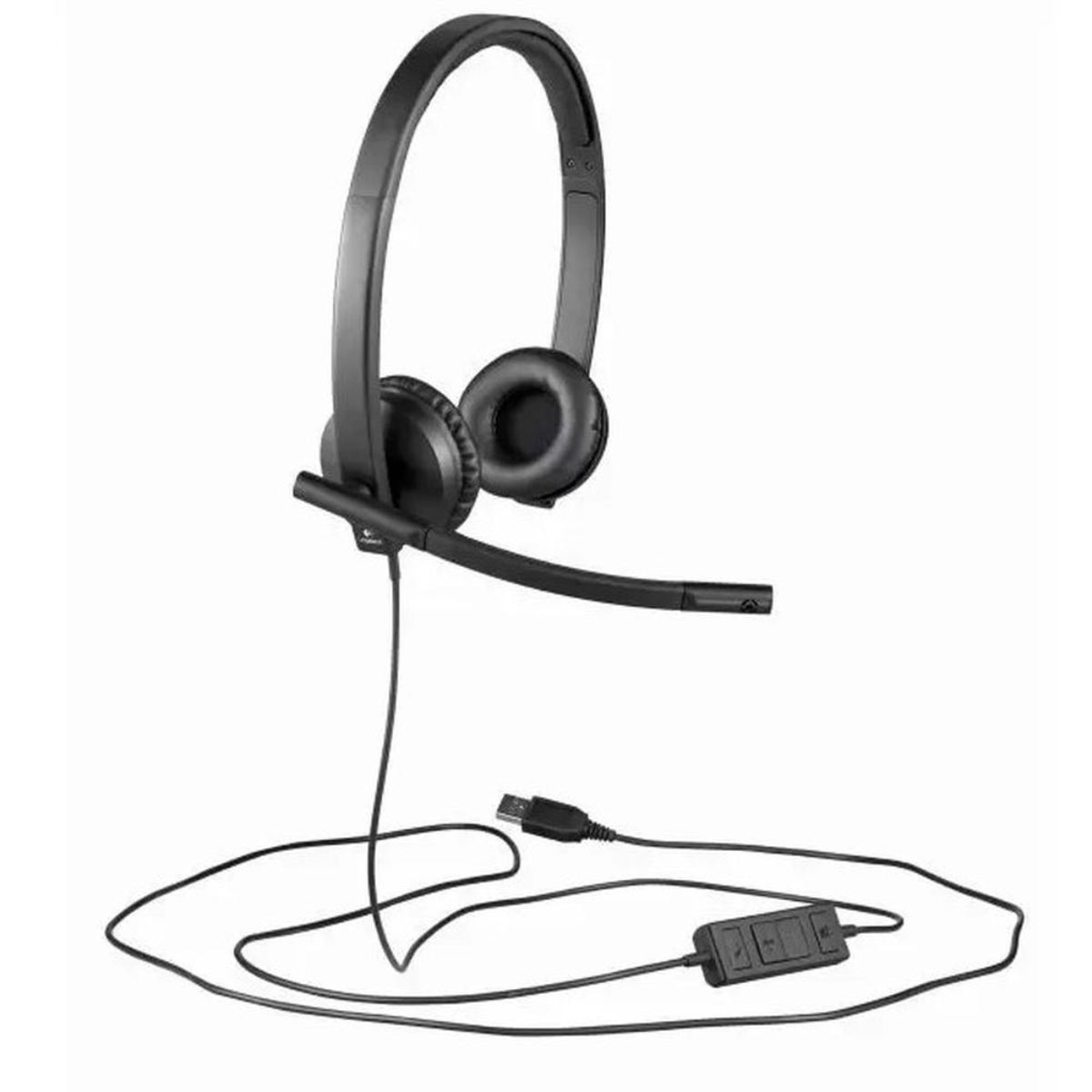 Headset Logitech H570e Usb-A Stereo - 981-000574