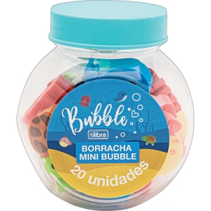 Borracha Mini Bubble 20 Unidades - Tilibra