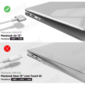 Capa Case compatível com Macbook Air 11 Transparente Cristal