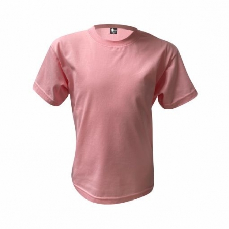 Camiseta infantil algodão Rosa Bebê