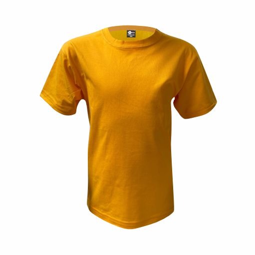 Camiseta infantil algodão Amarelo Ouro