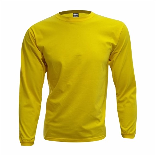 Camiseta longa 100% algodão Amarelo Canário