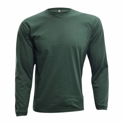Camiseta longa 100% algodão Verde Musgo