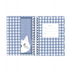 Caderno A4 Chat Bleu