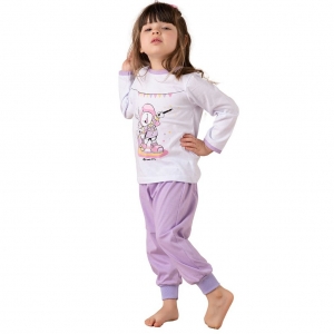 Pijama Longo Bebê Feminino Circo  - Malha Algodão