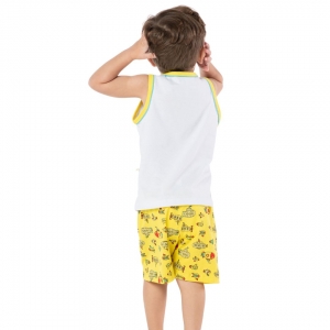 Pijama Regata Infantil Masculino Submarino - Malha Algodão