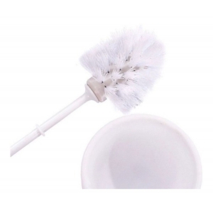 Escova Sanitária para vaso com cerdas flexíveis e Suporte de Plástico