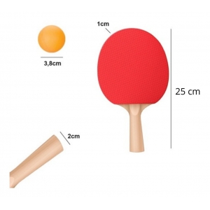 Kit Ping Pong Tênis de Mesa Raquete de Tênis de Mesa com Rede