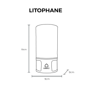 Luminária Lithophane - Moments