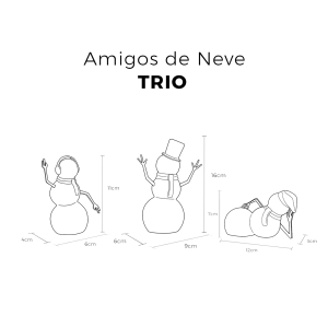 Trio Estatueta - Amigos de Neve