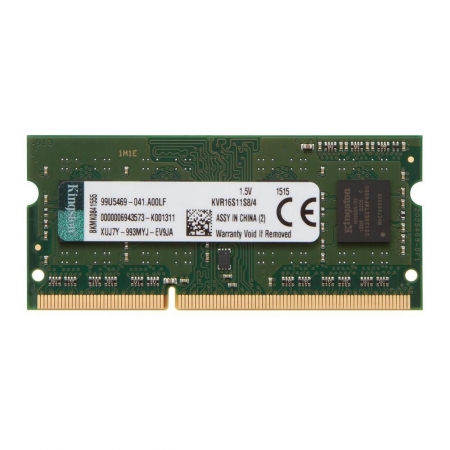 MEMORIA NOTEBOOK 4GB DDR3 1600MHZ KINGSTON KVR16S11S8/4