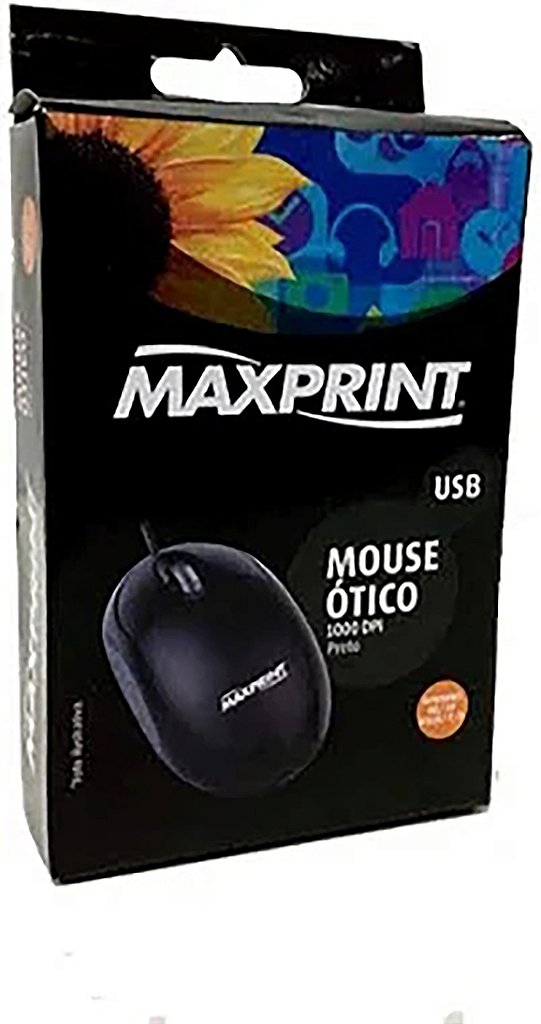 MOUSE MAXPRINT USB PRETO 606157