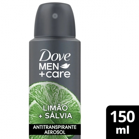 Desodorante Antitranspirante Aerosol Dove Men+Care Limão e Sálvia 150ml