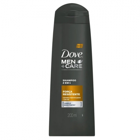 Shampoo Dove Men+Care 2 em 1 Força Resistente 200ml