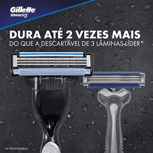 Aparelho de Barbear Gillette Mach3 Recarregável