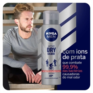 Desodorante Antitranspirante Nivea Men Silver Protect Aerossol 150ml