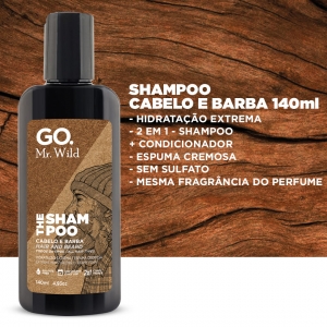 Kit Necessaire Go Man Mr Wild Shampoo e Balm de Barba
