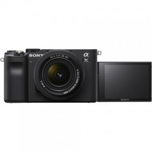 Câmera Sony alpha a7c com lente fe 28-60mm f/4-5.6