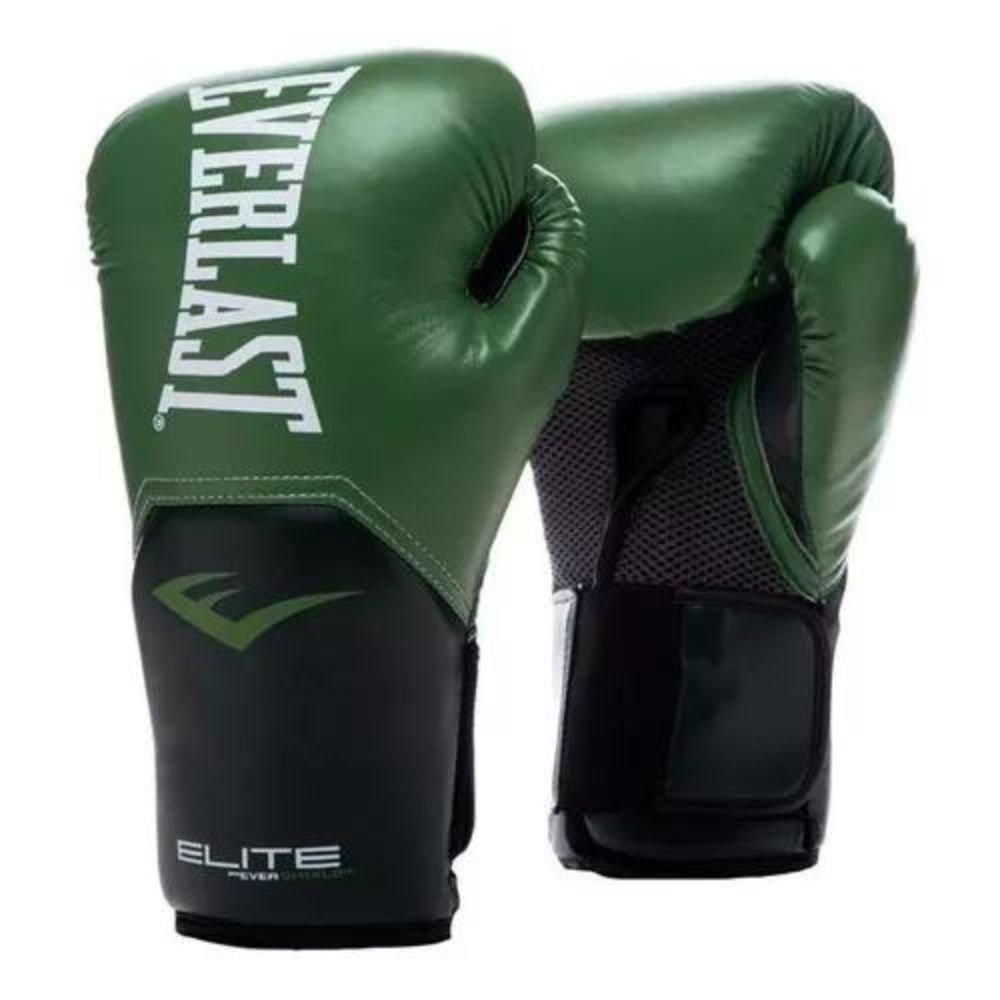 Luva de Boxe e Muay Thai Everlast Pro Style Elite V2 - Verde/Preto
