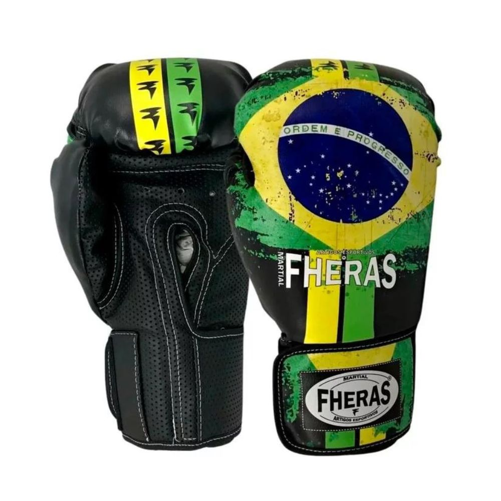 Luva de Boxe e Muay Thai Fheras Adulto - Brasil