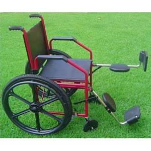 Cadeira de Rodas Com Elevação Pernas 1012 45cm Vinho 90kg Jaguaribe - Foto 1