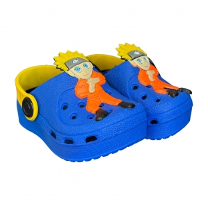 Babuches croc Infantil Naruto (Azul)