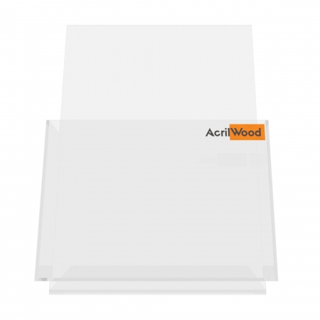 Miniaturas (Thumbnails) do Produto Display Porta Folder A5 em Acrílico de Balcão Vertical