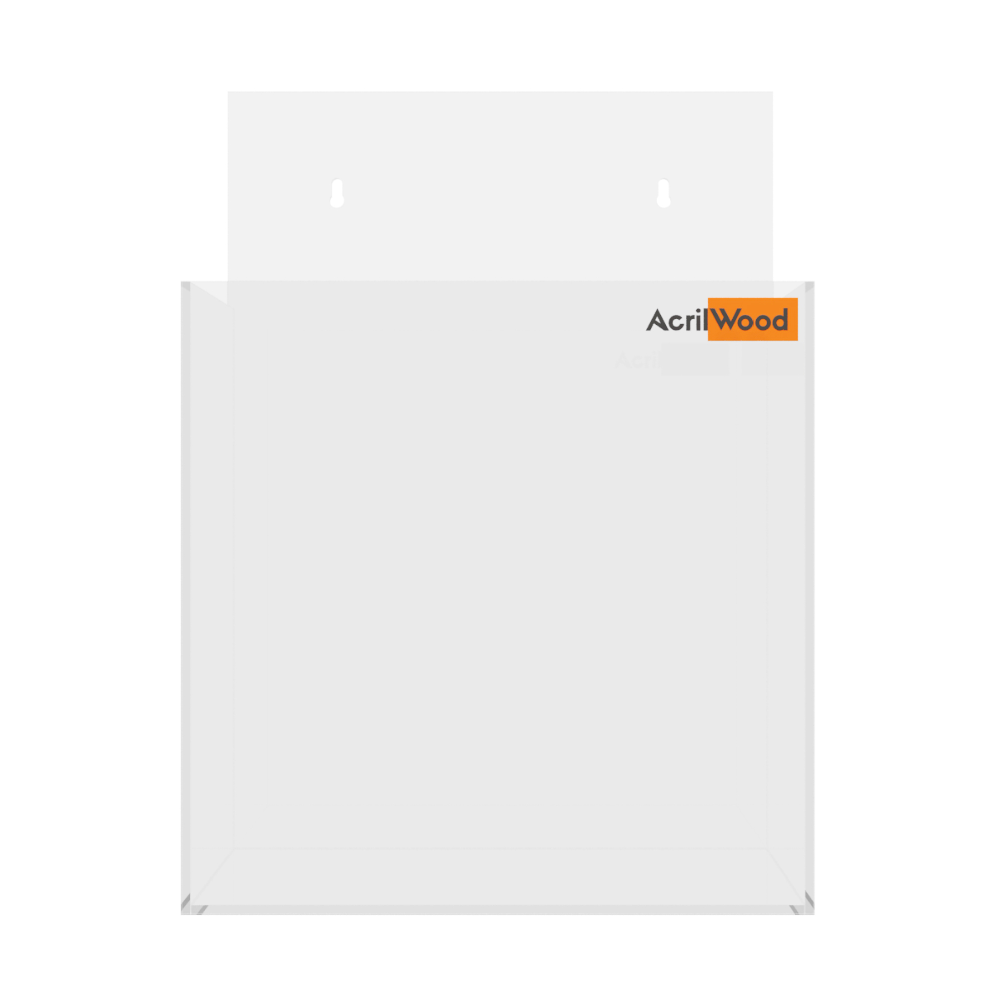 Display Porta Folder A5 em Acrílico de Parede Vertical
