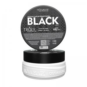 Máscara Tonalizante Troia Colors Black 150g - Troia Hair