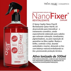 Nanofixer Ion Revitalizante + Máscara S.O.S Furacão - Qatar Hair
