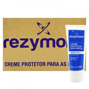 Creme Protetor Rezymom 3 em 1 (Bisnaga) Caixa com 24 unidades de 200g cada (Certificação CA 16673)