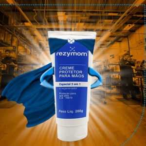 Creme Protetor Rezymom 3 em 1 (Bisnaga) Caixa com 24 unidades de 200g cada (Certificação CA 16673)