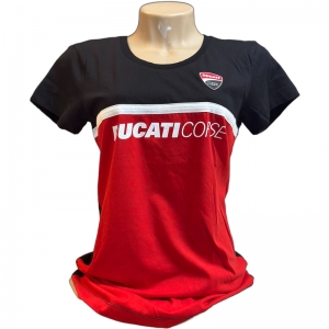 Camiseta Feminina Ducati Corse Contrast Inserts - Foto 0