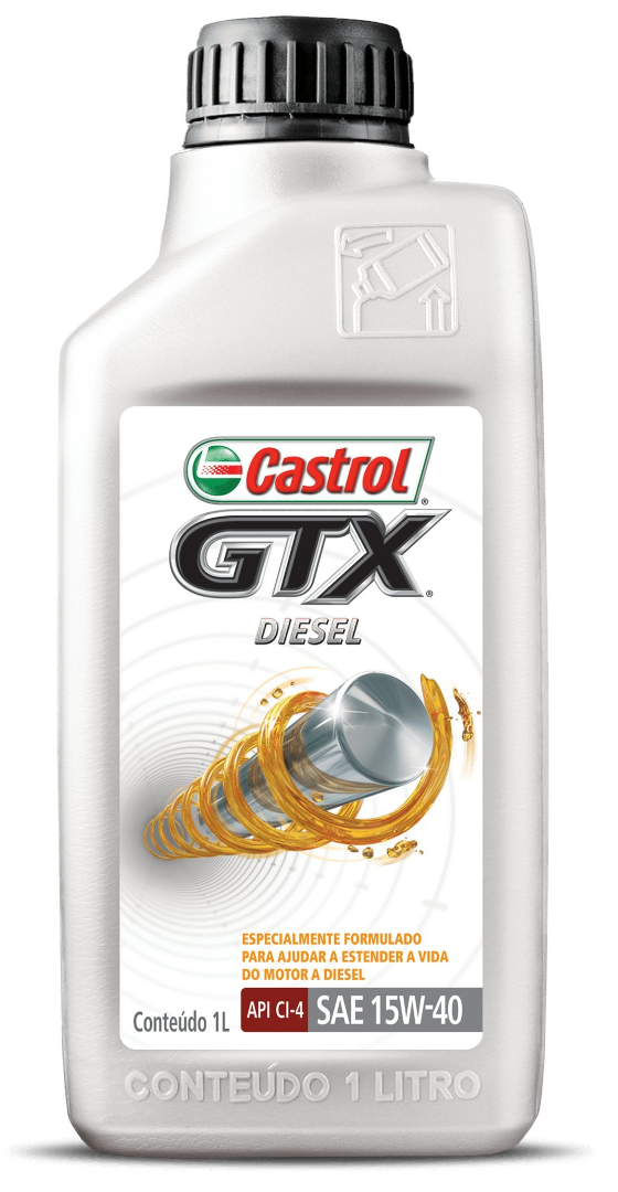 Óleo Lubrificante Castrol Gtx Diesel 15W40 1L - Foto 0