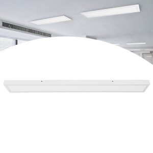 Plafon LED 36W Sobrepor Retangular Slim 4100K Branco Neutro 124x15cm