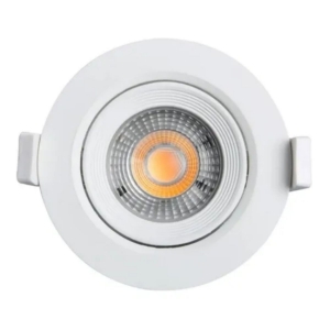 Spot LED Embutir Direcionável Redondo 5W Bivolt 6500K Branco Frio Galaxy