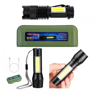 Lanterna Recarregável Led Pequena USB Charge 3 em 1 - Leon-LA62