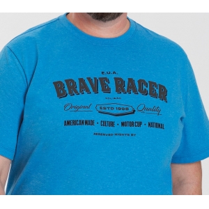 Camiseta Colisão Masculina Plus - Brave Racer