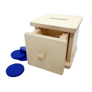 Montessori Caixa de permanência de fichas