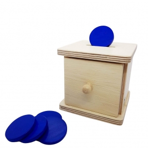 Montessori Caixa de permanência de fichas