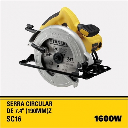 Serra Circular 7 1/4 1600w Sc16 Stanley