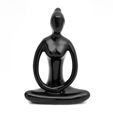 Enfeite Estatueta Porcelana Yoga  Decoração  0105