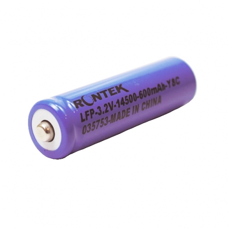Bateria 3.2V 600mAh AA 14500 3C LIFEPO4 RONTEK