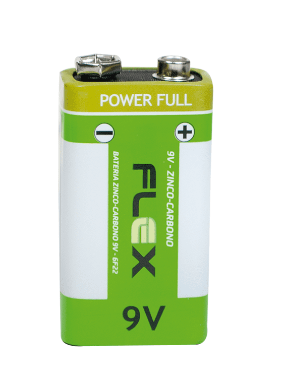 Bateria 9V Comum ZN-CA FLEX Blister c/ 2un.
