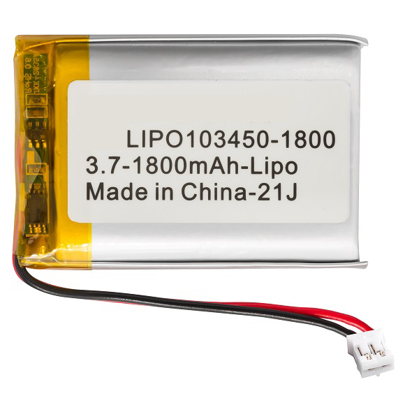 Bateria LIPO 3,7V 1800mAh 103450 Recarregável