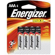 Pilha AAA Alcalina Energizer Max Blister c/ 4un.