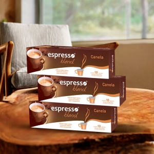 30 cápsulas de café cada cx compatível Nespresso sabor Canela